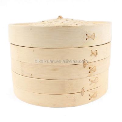 China Sustainable Restaurants Around Mini Shape Bamboo Food Steamer Bamboo Steamer for sale