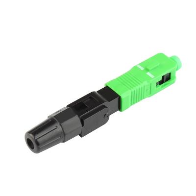 China FTTH SC Simplex Optical Fiber Connector APC Singlemode 100PCS for sale