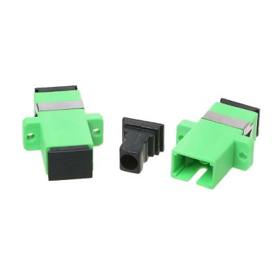 China Wholesale Square FTTH System Single Mode Connector SM FC PC Coupler Fiber Optic Clamp Adapter for sale