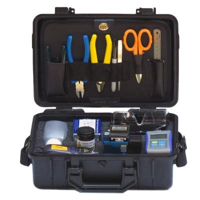 China FTTH FTTB FTTX Network FTTH Fiber Optic Tool Kit with Optical Power Meter and Visual Fault Locator and Fiber Cleaver for sale