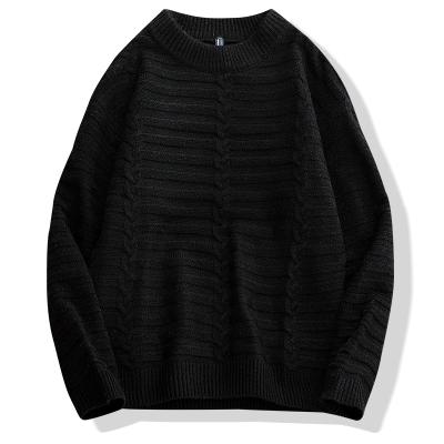 China Factory Wholesale Price Breathable Fashion Round Neck Mens Long Sleeve Sweater for sale