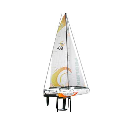 China RC Model The Best Quality Fiberglass Racing RC Phoenix 870 Hull Iron Ballast Fiberglass Mast Sailboat Sailing Ship Models for sale