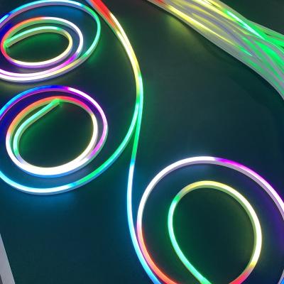 China flexible hotel silicon rgb 12v 78led led strip light neon silicone led neon pixel 5050 rgb for sale