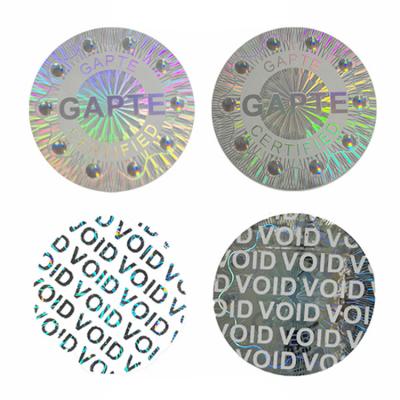 China / Wholesale Label Logo Label Hologram Sticker Custom Authenticity Logo Printing Holographic Label Security Laser Sticke for sale