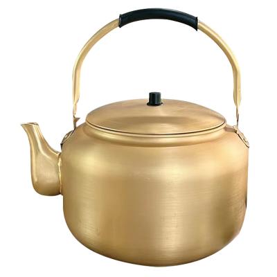 China Large Capacity Sustainable Gas Kettle Teapot Outdoor Aluminum Tea Set Trumpet for sale