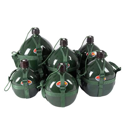 China Water Bottle Cold Temperature Outdoor Sports Size Convenient Rear Bag Kettle Aluminum Wrapped Green 1-4L for sale