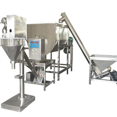 China Commercial Horizontal Ribbon Mixer Stainless Steel Kneader Food Coffee Powder Spice Powder Packing Machine for sale