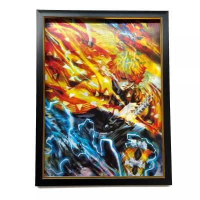 China Japan Customize Lenticular Change Effect Poster Animated Shake Effect Anime Poster With Anime Design for sale