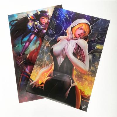 China Japan Sexy Girl Custom Anime Flip 3d Lenticular Printing Poster for sale