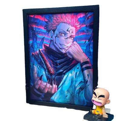 China Uchiha Sasuke Anime 3d Poster Lenticular Japan Anime 3d Poster Printing for sale