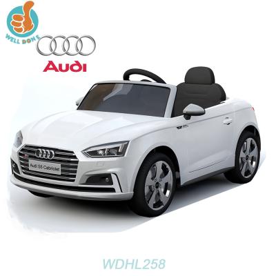 China LED WDHL258 S5 Licensed Audi Headlights And Music 12 Volt Electric Car For Kids / Baby Chinese Internet Games Golf Carts for sale