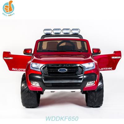 China WDDKF650 Licensed LED Headlights And Music Ford Remote Control Car Battery Operated Cars For Kids for sale