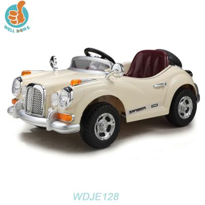 China WDJE128 Whosale Cheap LED Headlights and Music Kids Electric Car, Ride On Car Kids, Baby Electric Toy Car for sale