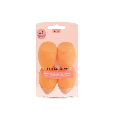 China Discolor Sponge Private Label Latex Free Makeup Sponge Professional Beautiful Makeup Sponge 2021 Style Hot Packing for sale