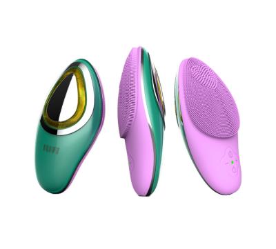 China 2022 Hot Selling DEEP CLEANING Facial Device Waterproof Silicone Exfoliating Electric Facial Cleansing Massager Brush for sale