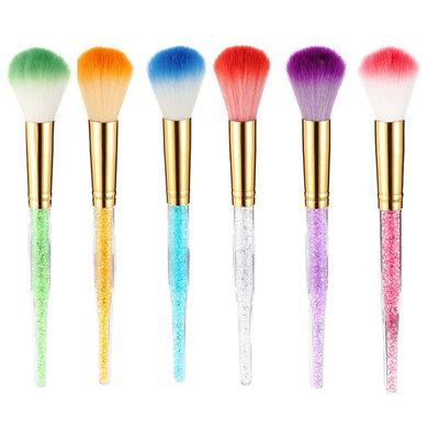 China Soft Stiffens 6 Pcs Diamond Brush Set High Quality Professional Large Powder With Custom Logo Makeup Set Brush for sale