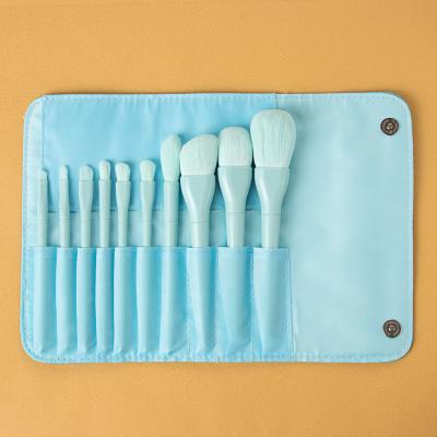 China Soft Stiffens Wholesale Candy Color Vegan Make Up Brushes Tools Foundation Eyeshadow Lip Powder Blue Maquillaje Brochas Makeup Brush Set for sale