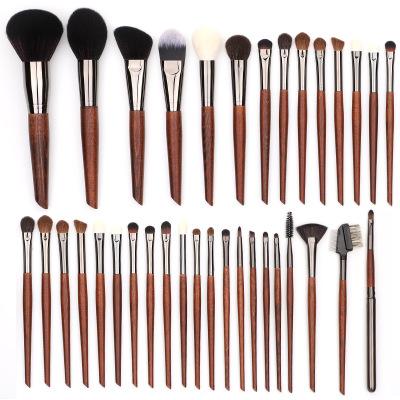 China Soft Stiffens High Quality 28 Pcs Brushes Pure Natural Natural Animal Goat Hair Professional Makeup Brush Set for sale