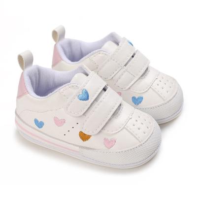 China High Quality Insulative Newborn Baby Non-slip PU Soft Sole Toddler First Walking Shoes for sale