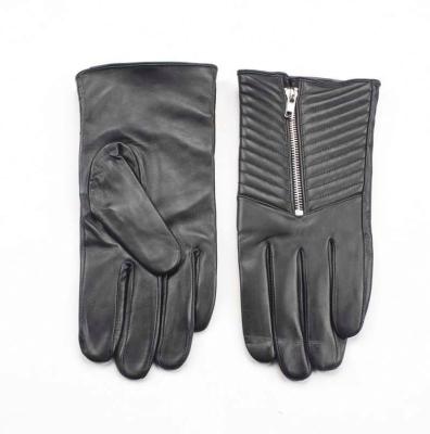 China Wholesale Price Fashion Women Leather Gloves Winter Cheap Custom Leather Gloves for sale