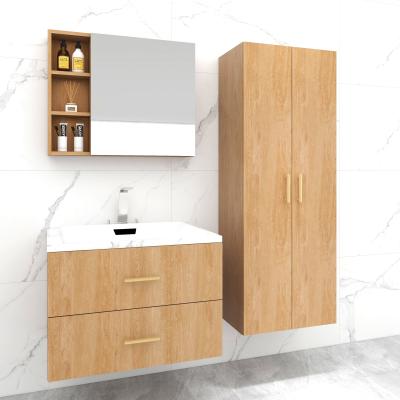 China Eco-friendly Modern Plug And Play Aluminum Led Mirror Double Sink Vanity Bathroom Cabinet for sale