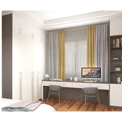 China Luxury Custom Aluminum Bedroom Wardrobes Furniture (Height) Adjustable French Style With Glass Door Modern Wardrobe for sale