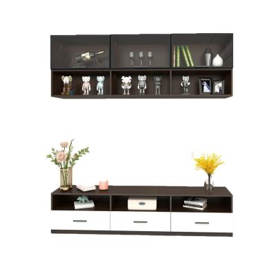 China (Other) Simple and Elegant Square Aluminum Adjustable Living Room Bedroom TV Storage Cabinet Wall Unit TV Cabinet for sale