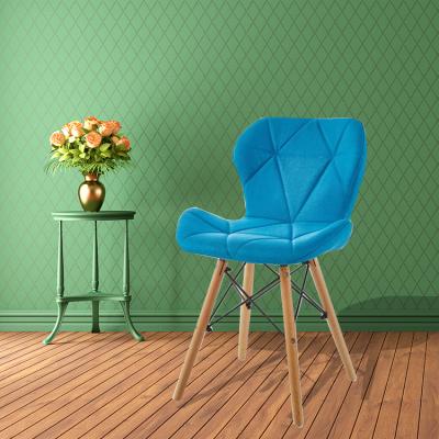 China K/D Modern Dining Room Furniture PU Leather Upholstered Dining Chair Wooden Dining Chair for sale