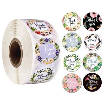 China Waterproof 500-Roll Thank You Stickers Labels Closing Stickers Takeout Cookies Baking Cake Decorating Printing Stationery Greeting Cards G for sale