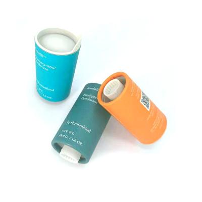 China Biodegradable Roll On Deodorant Paper Jars Packaging Deodorant Tubes for sale