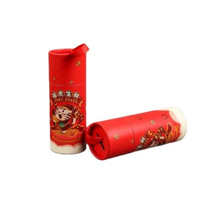 China Eco-friendly creative biodegradable lipstick tubes packaging biodegradable lipstick paper tube packaging paper lip balm wholesale for sale