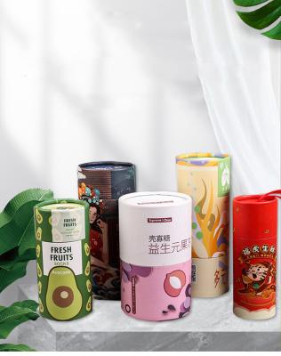 China Biodegradable Custom 100% Recycled Material Round Kraft Cardboard Candle Perfume Bottle Paper Tube Packaging for sale