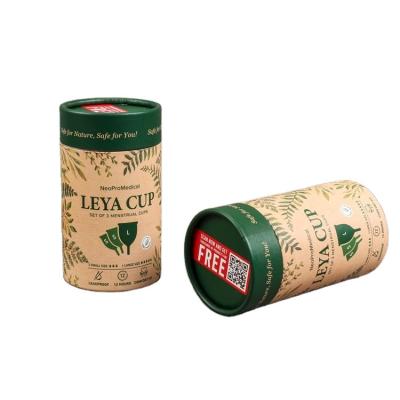 China Biodegradable Custom Cardboard Packaging Cylinder Box Perfume Essential Oil Cosmetic Paper Tube for sale