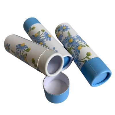 China Biodegradable Biodegradable Container Lip Balm Wrapping Paper Lift Up Tubes Cardboard Lip Balm Tube Deodorant Paper Packaging for sale