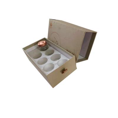 China Hot Selling Recycled Materials Customizable Designed Recycled Food Packaging Box With Sponge Lining for sale