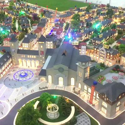 China LED Lighting Urban Planning Rustic Perfect Miniature Building Model,Crystal Model Making for sale