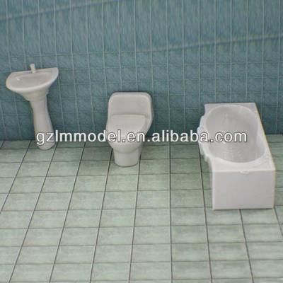 China China Scale Bathroom Equitment Set Model For Architectural Miniature Model for sale