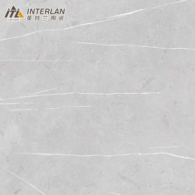 China 5.5mm thickness high quality gray super thin porcelain ceramic tile interior floor tiles for sale