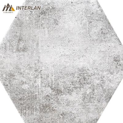 China Rustic Tiles 600x600mm Large Kitchen Hexagon Floor Tiles Rustic Porcelain Tile Antique Tiles for sale