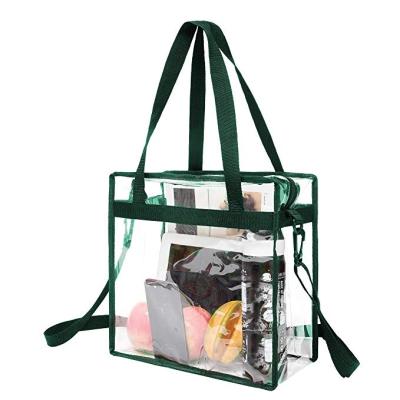 China Factory Sales PVC Washable Clear PVC Bag Hot Clear Ladies Plastic Tote Bag for sale