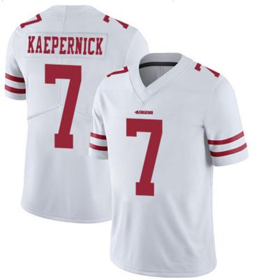 China Good Quality Mens Imwithkap Colin Kaepernick 7 American Football Jersey Anti-UV Stitched Black White Sports Wear Wholesale for sale