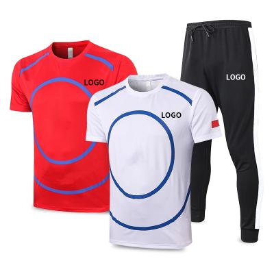 China Multicolor Short Sleeve T-Shirt Sets Customized Sets Comfortable Sports Mens Polo Shirt for sale