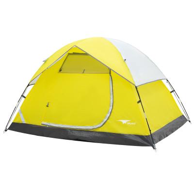 China Extended Type Hikpeed Promotional Classic Light Weight 2 Person Fiberglass Pole Family Dome Tent For Outdoor Camping Tent for sale