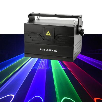 China Professional 3W RGB Laser Light Projector Disco Party Club Stage Effect Light for sale