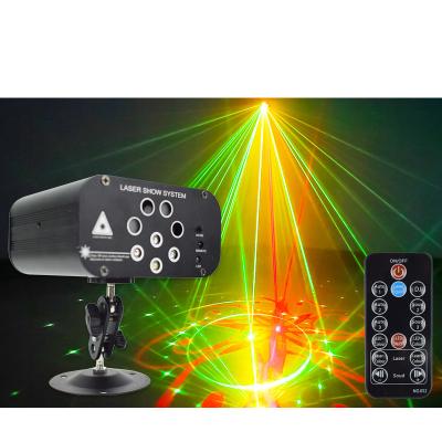 China Party Disco LED DJ Stage Lights 128 Patterns Laser Christmas Projector Club Light For Stage Decoration RGB Colorful Lighting Effect for sale