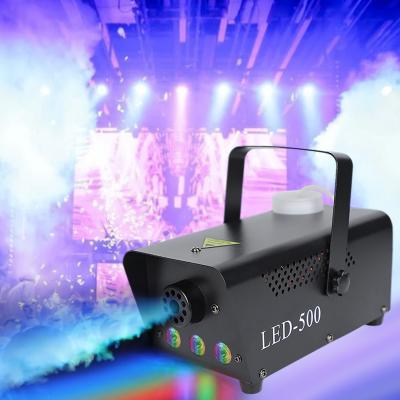 China Professional Theme Park LED DJ Show Party Equipment 500w Fog Machine RGB 3in 1 Radio Club Remote Control Lights For Stage Party Effect for sale