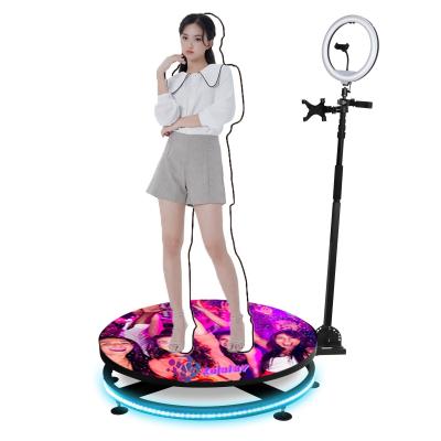 China Portable Wedding Selfie 360 ​​Degree Video Camera Shopping Mall Photo Booth Wireless Auto Rotating Photobooth for sale