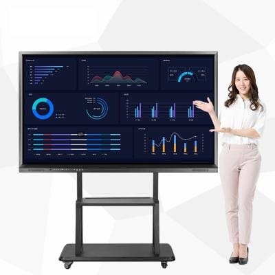 中国 86 inch Floor Standing Touch Screen Tv All in One Pc School Smart Interactive Whiteboard for Education 販売のため