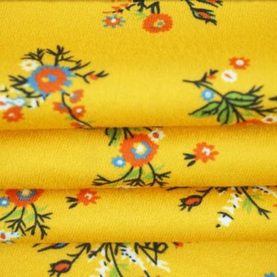 China 2022 Shrink-Resistant Stretch Twig Flowers Printed Woven Digital Printing Fabric For Dress Penetration for sale