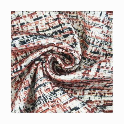 China 2022 National style intertwined thick lines Shrink-resistant fabric yarn-dyed jacquard fabric for dress sofa for sale